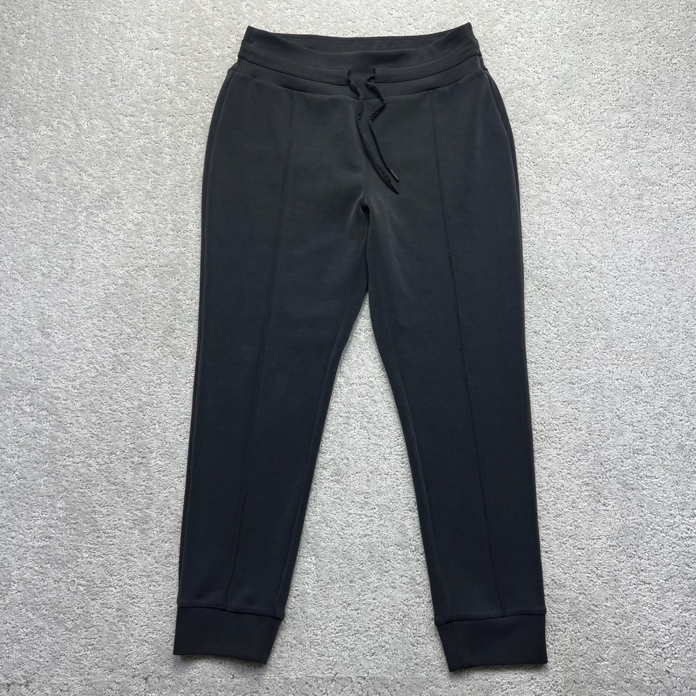 7 Diamonds Rev Jogger Womens Medium Black Sweatpants Slim Fit Lounge Stretch